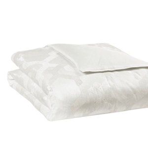Hudson Park Textured Lattice King Duvet Cover White